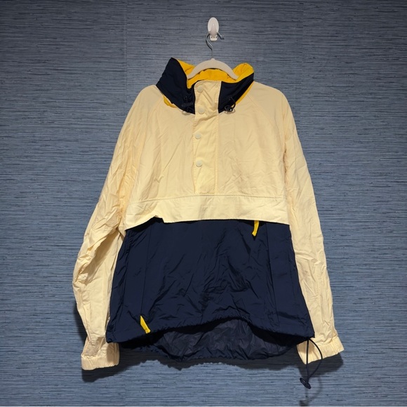 Vintage 1990s Y2K Tommy Hilfiger Windbreaker Jacket Blue Yellow - Picture 1 of 13